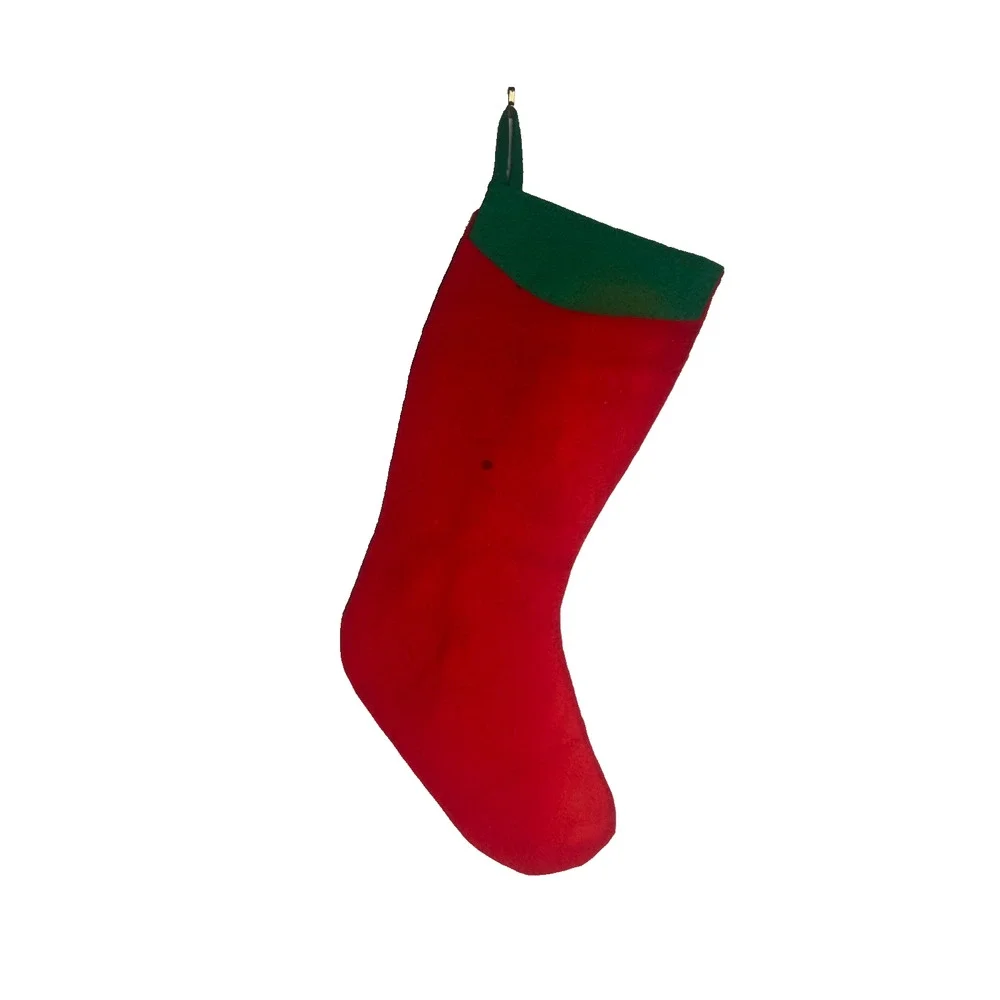 Vintage Bucilla Wool Felt Christmas Stocking GEORGE
